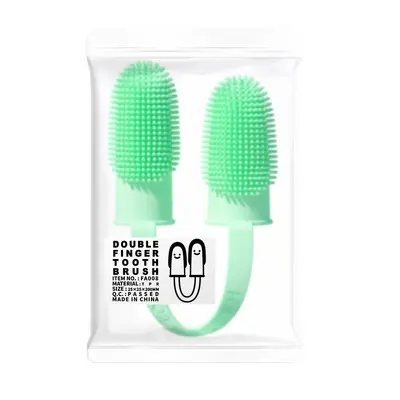 Pet finger toothbrush for dogs and cats