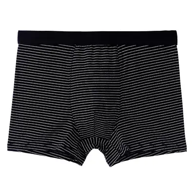 Pure Cotton Men's Seamless Breathable Boxer Briefs Plus Size Mid-High Waist - 7