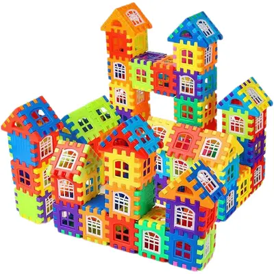 3-6 Yaş Çocuk 3D Ev Yapım Seti, Büyük Taneli Eğitici Bloklar - 6