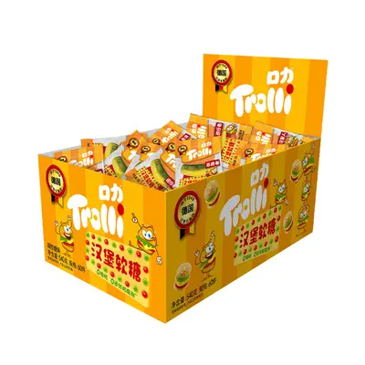 Trolli Fruchtgummi Hamburger mit sauren Fruchtaromen