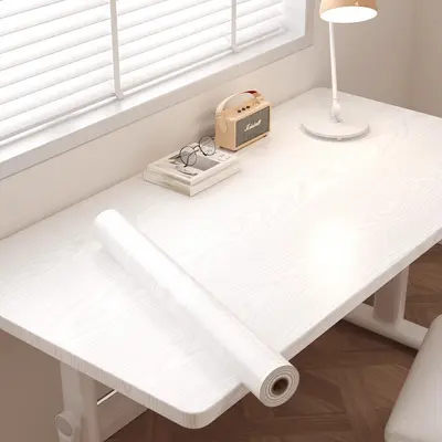 Extra Thick Wood Grain Self-Adhesive Desk Stickers, Waterproof and Oil Resistant - 7