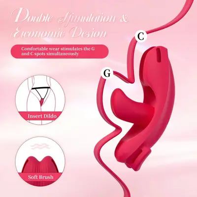 Wearable Tongue Wireless Remote Control Women's Vibrator