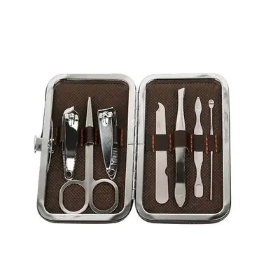 7-Piece Manicure and Pedicure Set with Nail Scissors and Clippers