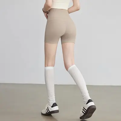 Kadın Yoga Şortu Yüksek Bel Pilates ve Koşu İçin - 3