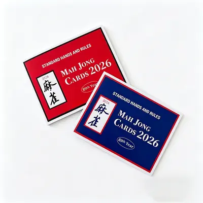 跨境2026Mahjong Cards美国麻将说明书规则计分规则卡亚马逊爆款
