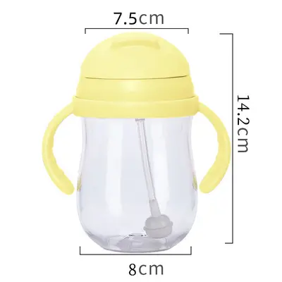 Tritan-Kinderlernbecher mit Strohhalm, 300 ml - 10