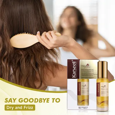 Karseell Argan Saç Bakım Yağı, Kuru ve Yıpranmış Saçlar İçin Nemlendirici, Maca Özlü - 5