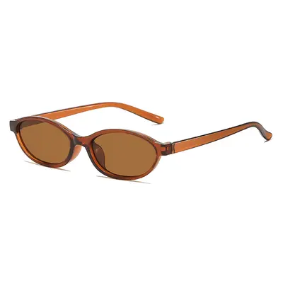 Small Oval Frame Retro British Style Sunglasses - 8
