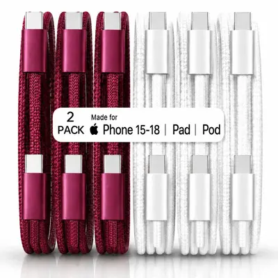 60W Apple Fast Charging Cable, Compatible with iPhone 15/16/17/18
