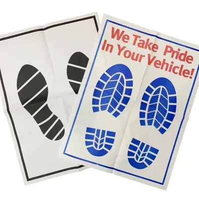 Disposable Waterproof Kraft Paper Car Floor Mats for Car Wash Shops
