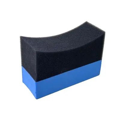 Araba köşe temizleme hilal şekilli sünger lastik fırçası araba cilalama parlatma kristal kaplama sünger fırça temizleme boşlukları sınır ötesi - 9
