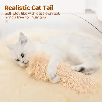 Plush Cat Toy with Catnip, Interactive Sleeping Pillow - 5