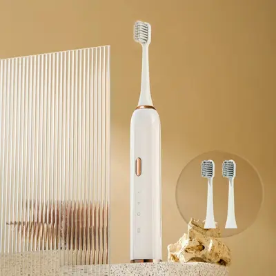Minimalist Electric Toothbrush, Fully Automatic Waterproof Sonic, Soft Bristles - 6