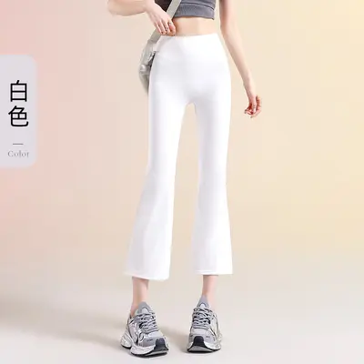 Thin Yoga Pants for Women, High Waist, Butt-Lifting Fitness Leggings - 8