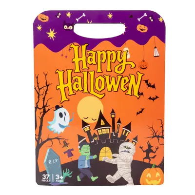 Amazon Halloween Quiet Book DIY Scene Stickers Busy Book Reusable Sticker Quiet Book Children's Gift - 9