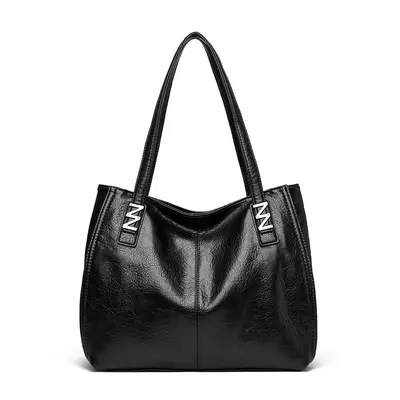 Women's Soft Leather Tote Bag, Large Capacity, 2026 Single Shoulder Bag - 10