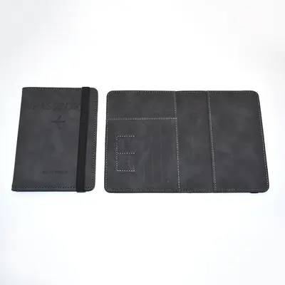 PU deri pasaport çantası seyahat anti-hırsızlık RFID çoklu kart yuvası çok fonksiyonlu bilet tutucu belge kapağı şık belge çantası - 10