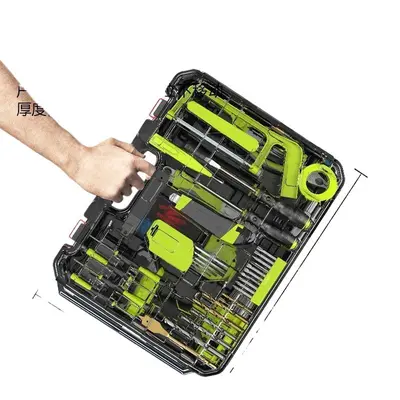 Electric Drill and Hand Tool Set, Complete Home Repair Kit - 6