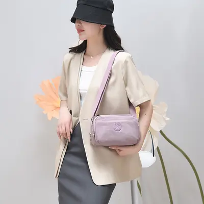 Women's Small Nylon Single-Shoulder Bag, Daily Use - 5