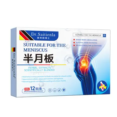 Saidina Meniscus Plaster Patch, Plaster Patches for Waist and Leg Discomfort, Knee Patch for Joint Discomfort, Soothing Usable Adhesive Patch