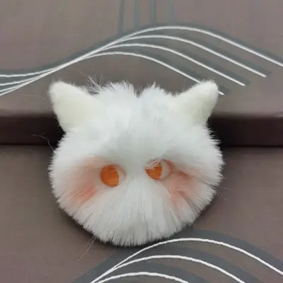 Sıcak satışta stokta kedi peluş oyuncak kolye uzun tüylü çok renkli isteğe bağlı çanta kolye giyim aksesuarı. - 8