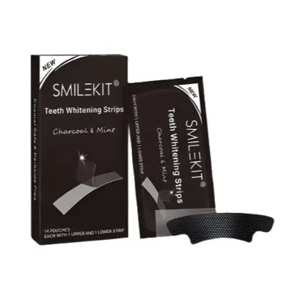 Bamboo Charcoal Teeth Whitening Strips, Gentle Formula - 5