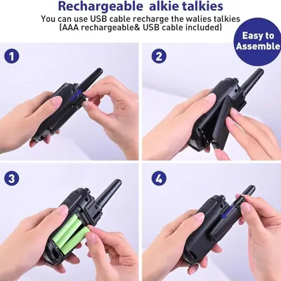 Long-Range Low-Power Handheld Wireless FRS Children's Walkie-Talkie Intercom