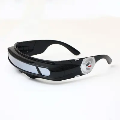 Retro-Punk-Sonnenbrille im Space-Design, UV-Schutz, Laserlinsen - 11
