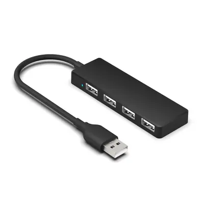 4-in-1 USB Docking Station Type-C 4-Port USB HUB mit LED-Anzeige Erweiterungs-Dockingstation kompatibel mit Handy und Computer