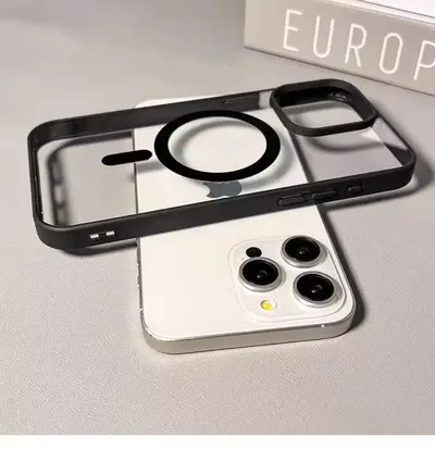 Transparent Magnetic Silicone Case for iPhone 18 Pro Max, Drop-Resistant - 11