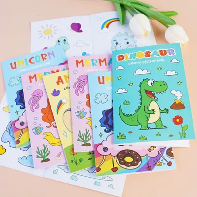 Children's Coloring Sticker Book Ages 3-6 - 4