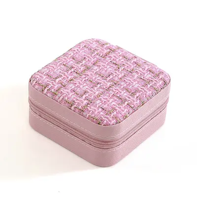 Üretici spot toptan basit saklama seyahat taşınabilir mücevher saklama kutusu küpe yüzük küçük mücevher kutusu - 10