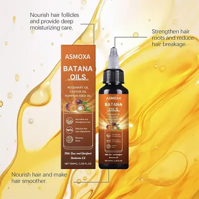 跨境专供Rosemary Batana Hair Oil 4合1迷迭香油蓖麻油护发精油 - 5