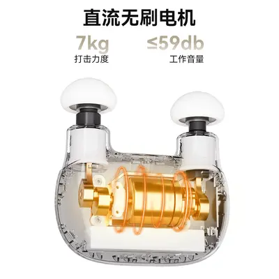 新款双头迷你筋膜枪肌肉按摩颈膜放松枪健身多档位电动颈膜枪礼品