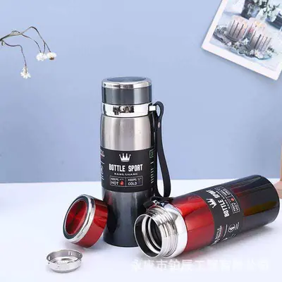 Large Capacity 316 Stainless Steel Insulated Bottle with Strap, Portable - 5