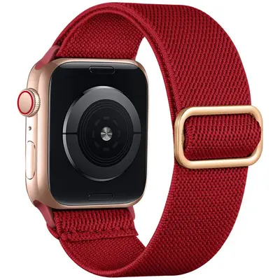 Apple Watch SE765 Uyumlu Örgülü Elastik Kayış, iWatch8 - 12