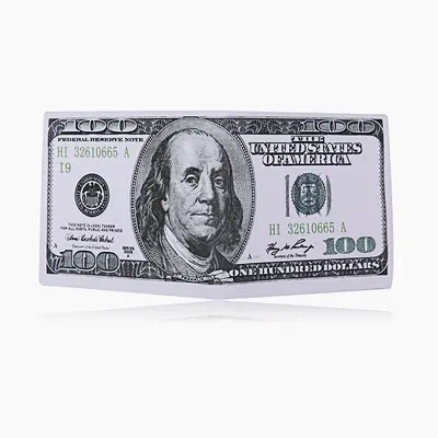 Men's Short Wallet with Realistic Dollar Banknote Design - 8