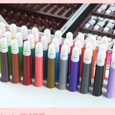 145-piece double-layer aluminum box children's paint brush art set watercolor pencil colored pencil art supplies paint brush direct sales