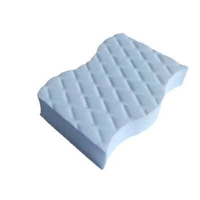 Diamond Pattern Nano Sponge for Tea Stain Removal and Cup Cleaning, White Block