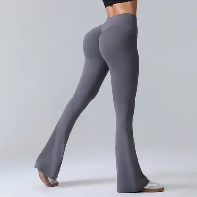 Yoga-Schlaghose mit hohem Bund, Po-Lifting, schlankmachend - 5