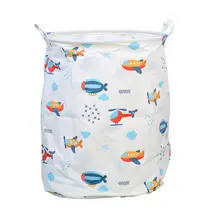 Foldable Fabric Laundry Basket, Cotton Linen