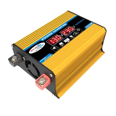 300W İnvertör 12V-220V/110V, Araç ve Ev Kullanımı, Çift USB ve Ekranlı Taşınabilir - 6