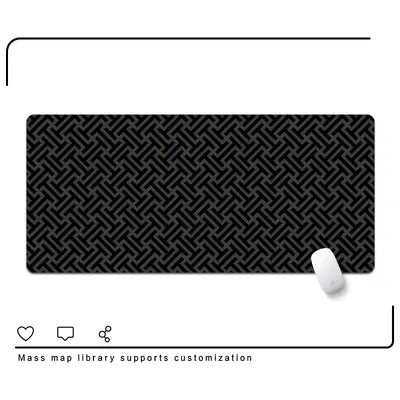 Japanese-Style Extra Large Black Gaming Mouse Pad, Keyboard and Desk Mat - 11