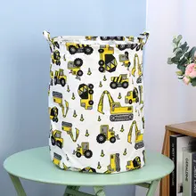 Foldable Fabric Laundry Basket, Cotton Linen - 7
