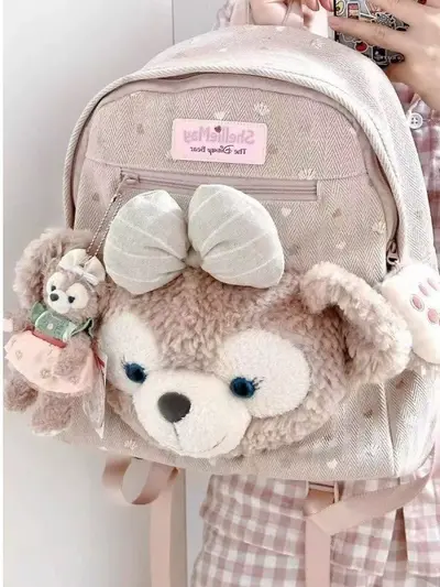 2025 Women's Cartoon Plush Backpack, Large Capacity - 3