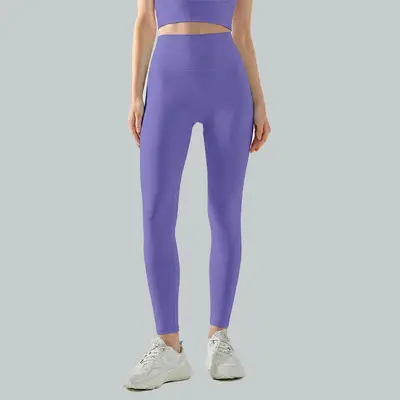 High-Waist-Yogahose mit Bauchkontrolle, doppelseitig gebürstet - 9