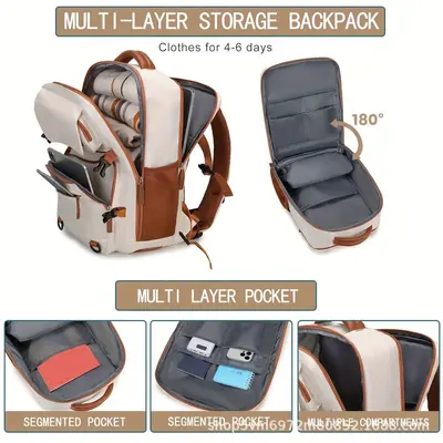 Business Backpack for Men and Women Large Capacity Expandable Laptop Backpack - 3