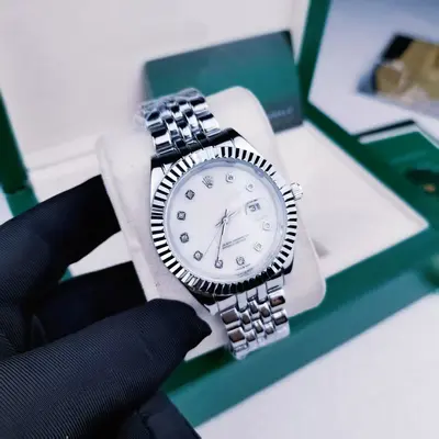 Erkek kuvars saat, 41mm, paslanmaz çelik, su geçirmez, aydınlık - 7