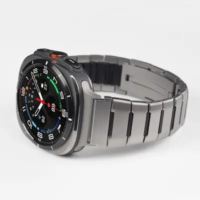 Samsung Galaxy Watch8 Compatible 47mm Rubber and Stainless Steel Watch Strap - 7