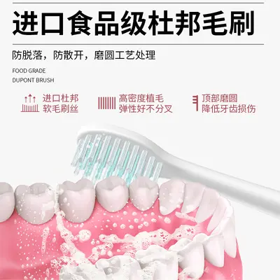 Adult Electric Toothbrush with Soft Bristles, Waterproof, Induction Charging - 5